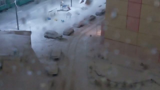 Два сильных Южных циклона, и большие сугробы в Смоленске 01.12.2023