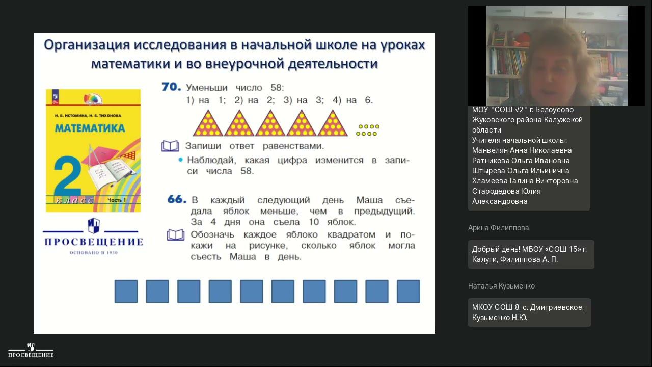 Метод. интенсив "Пятая четверть".  Организация исследования в начальной школе на уроках математики