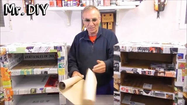 Bedside TABLES MADE with CARDBOARD, easy and INEXPENSIVE CRAFTS