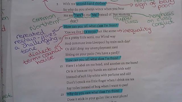 GCSE Edexcel Poetry Collection B The Class Game