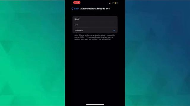 How to prevent AirPlay from automatically broadcasting to smart TV?