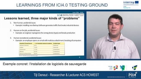 Webinar Cybersecurity:Learnings from ICI 4.0 testing ground K.Callewaert & T.Deneut IC4-Howest-UGen