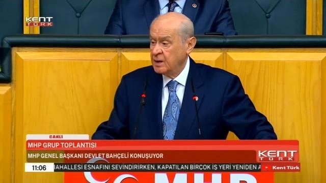 MHP Genel Başkanı Devlet Bahçeli Partisinin Grup Toplantısında Konuşuyor