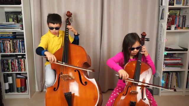 The Joyful Duet play Happy by Pharrell Williams with bloopers at the end