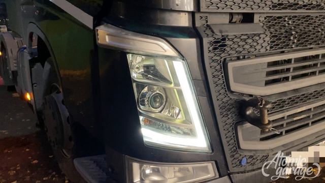 Доработка света на фуре | Установка светодиодных линз в Volvo FH