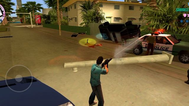 GTA Vice Sity Эпичная Перестрелка и Погоня 2 часть