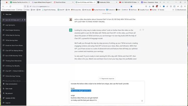 Smartest Path To Earn 5100 Daily With TikTok and Chat GPT LAZY WAY TO MAKE MONEY ONLINE
