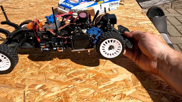 Kyosho Mantis FF GP Nitro front wheel drive RC Car (Peugeot 306 Maxi)
