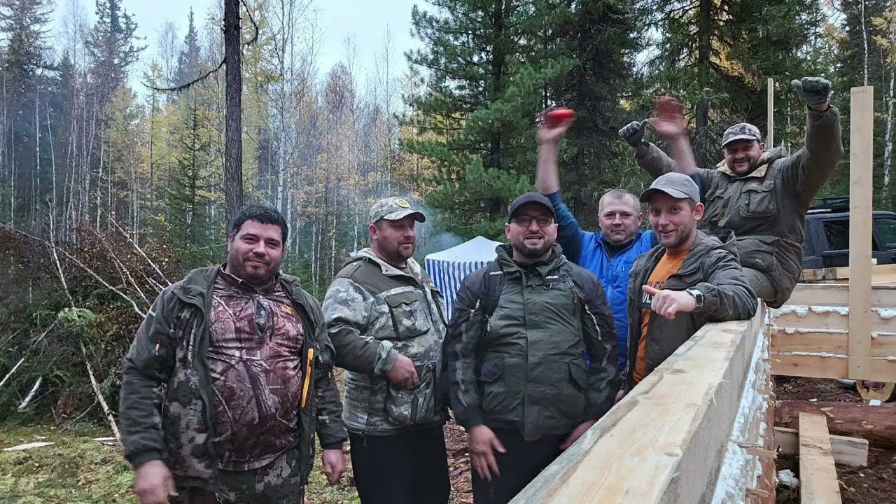 Стройка зимовья и ловля хариуса в тайге
