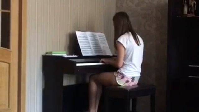 Sophia Zagorodnya playing piano
