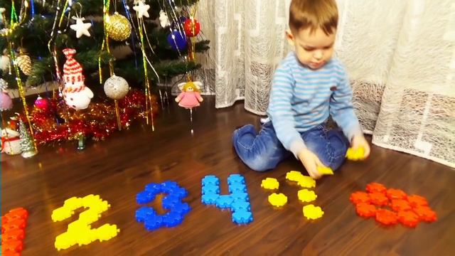Цифры мозаика для самых маленьких счет от 1 до 10 для детей