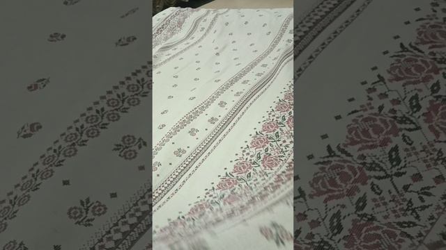 Льняная ткань Народная вышивка