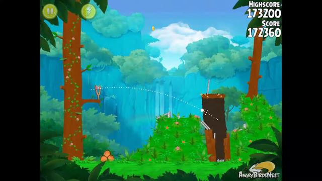 Angry Birds Rio Level 28 Treasure Hunt Walkthrough 3 Star