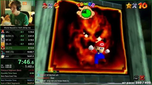 [WORLD RECORD] Super Mario 64 16 Star Speedrun 14:35.50 WR