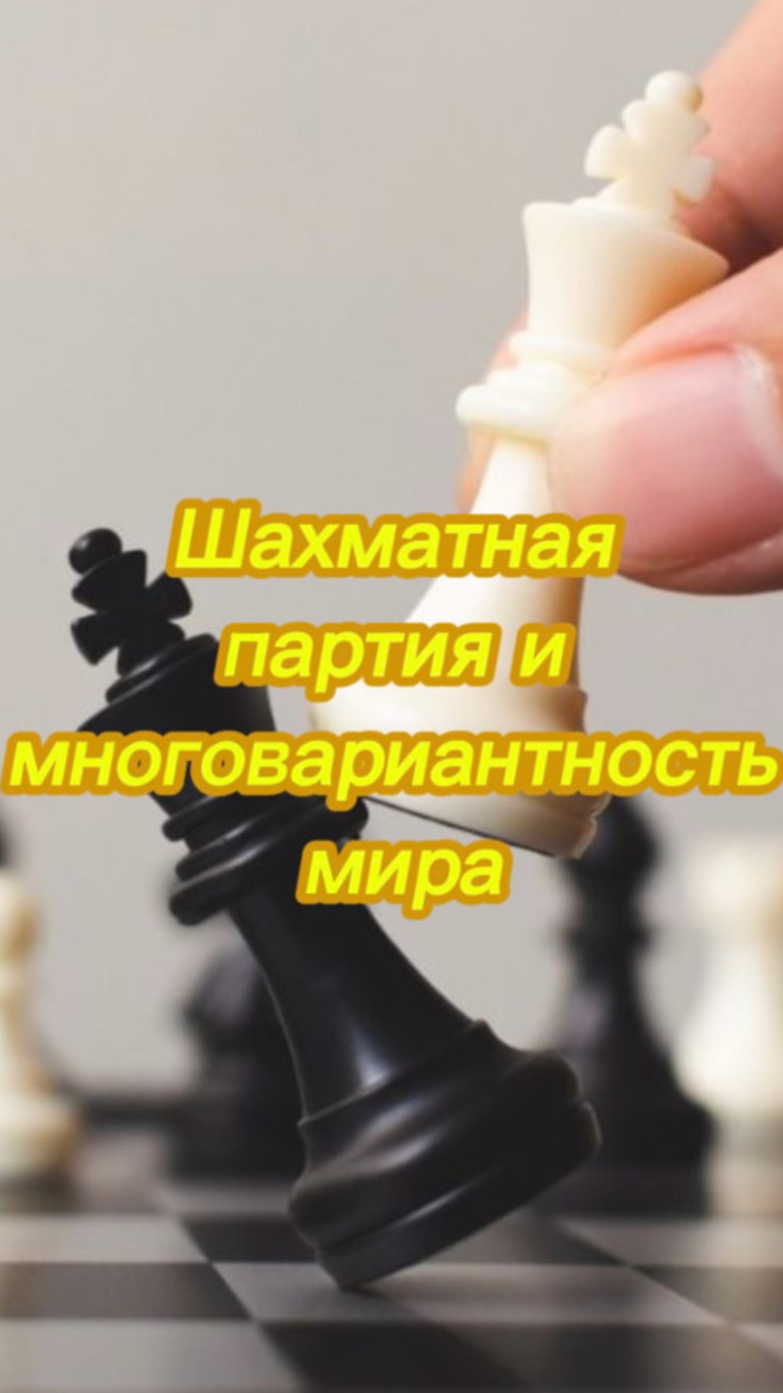 Шахматная партия и многовариантность мира
