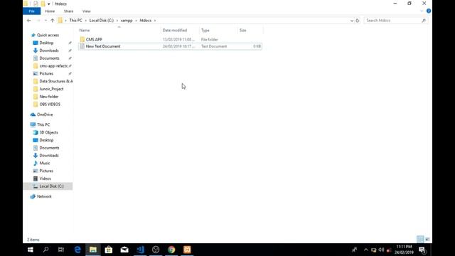 Installing xammp for php/mysql