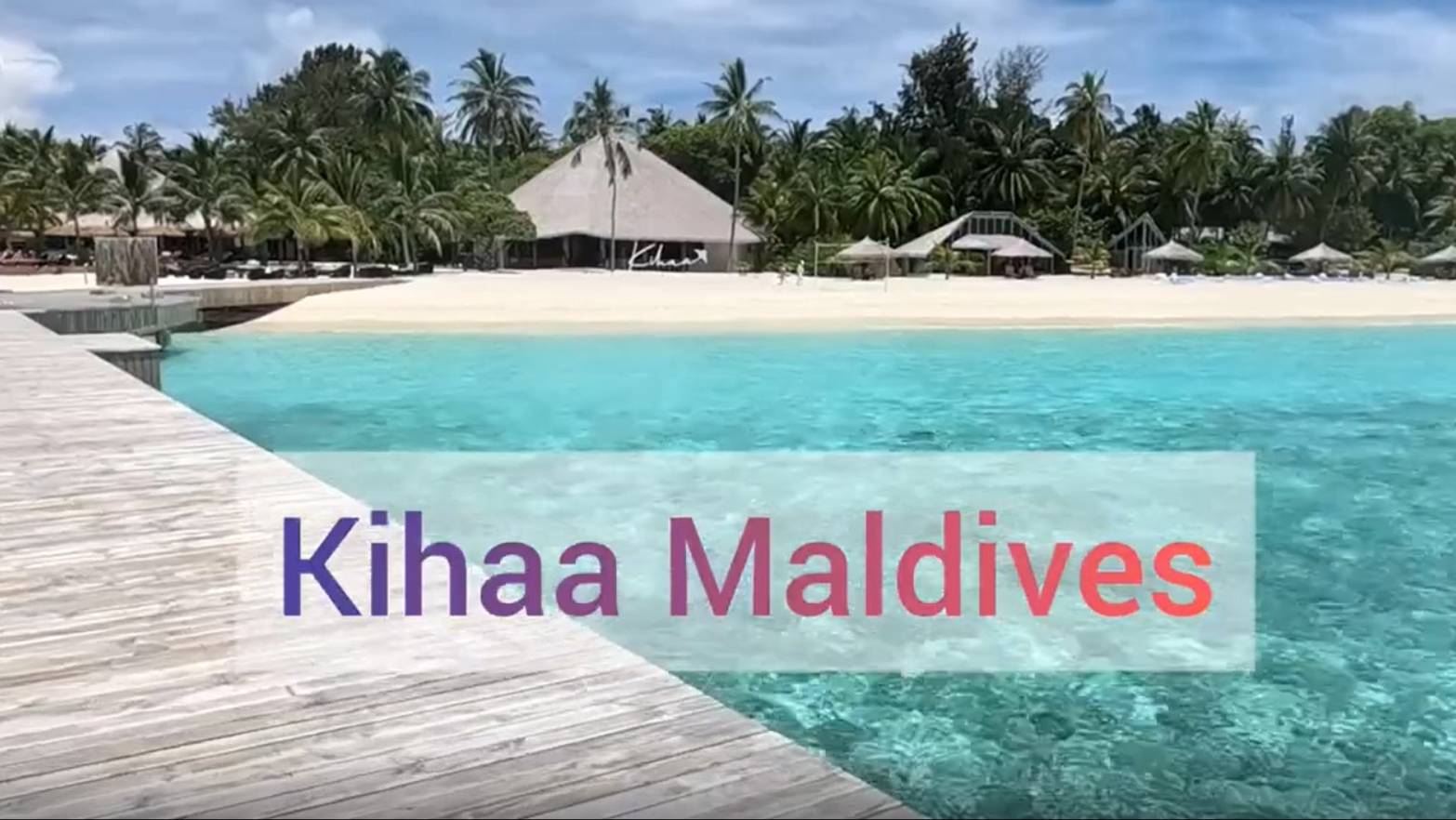 Kihaa Maldives, Мальдивы, расположение вилл, выход к морю. Остров по кругу