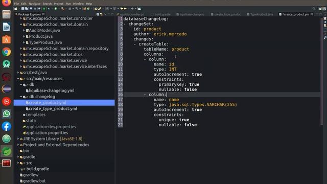 Crear API REST con Spring Boot. Implementando Liquibase
