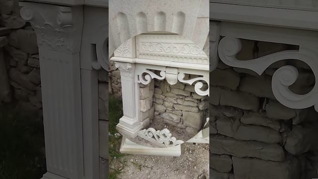 портал камина из Дагестанского камня