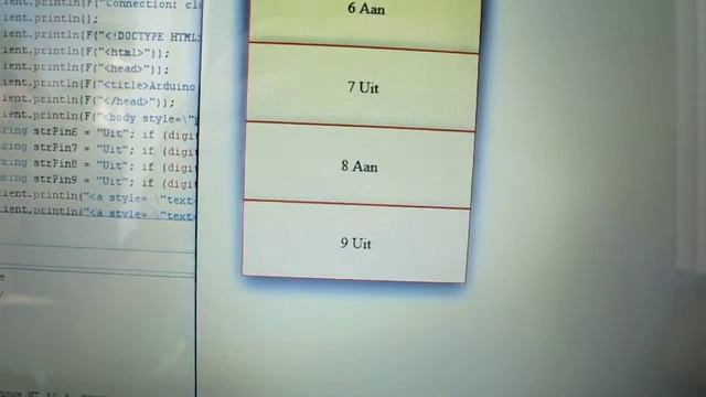 Arduino web relay control