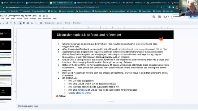 2023-07-26 Development Key Review Pre-video