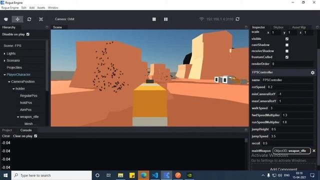 rogue engine fps aiming and recoil