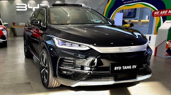 2024 Новый BYD Tang EV Black: Роскошный интерьер и внешний звук