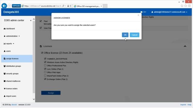 Delegate365 - License Management