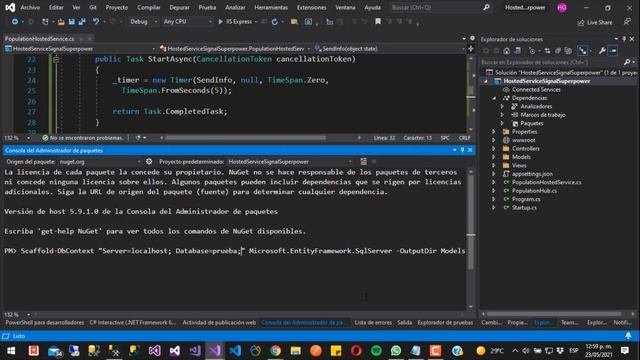 Aplicación Web en Tiempo Real ejecutada en Segundo Plano en ASP .Net | Hosted Services y SignalR