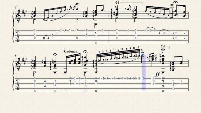 Lingering – Arling Shaeffer (1859 - 1943) - Tablature