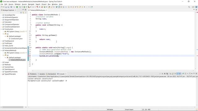 instance method in java  | methods in java | core java tutorials for beginners