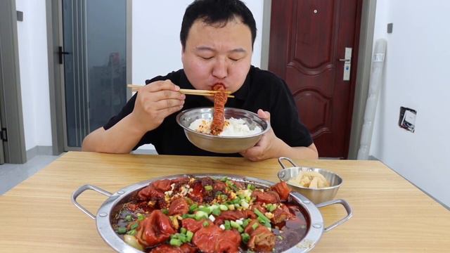 Buy 13 catties of fat sausage, make boiled fat sausage, spicy Q bomb!|Super Satisfying Mukbang