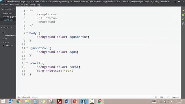 Styling in Bootstrap