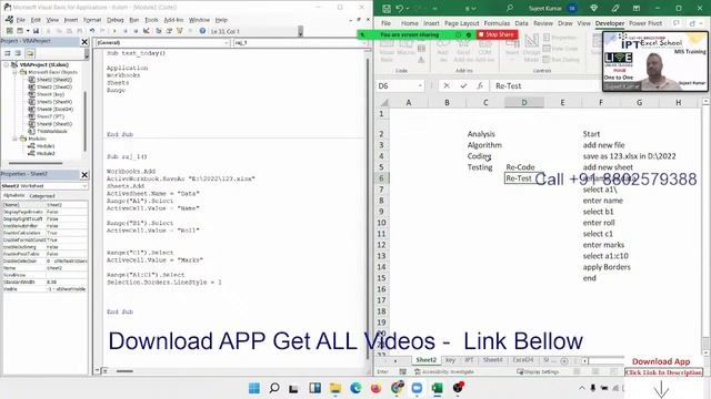 Day -1 Excel VBA Macros Classes - Sujeet Kumar