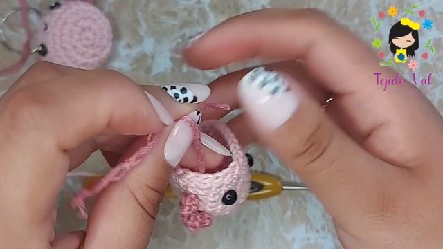 Llavero Ajolote A Crochet// Axolotl Mini Amigurumi