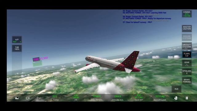 Real Flight Simulator Batik Air Rute Palu - Makassar