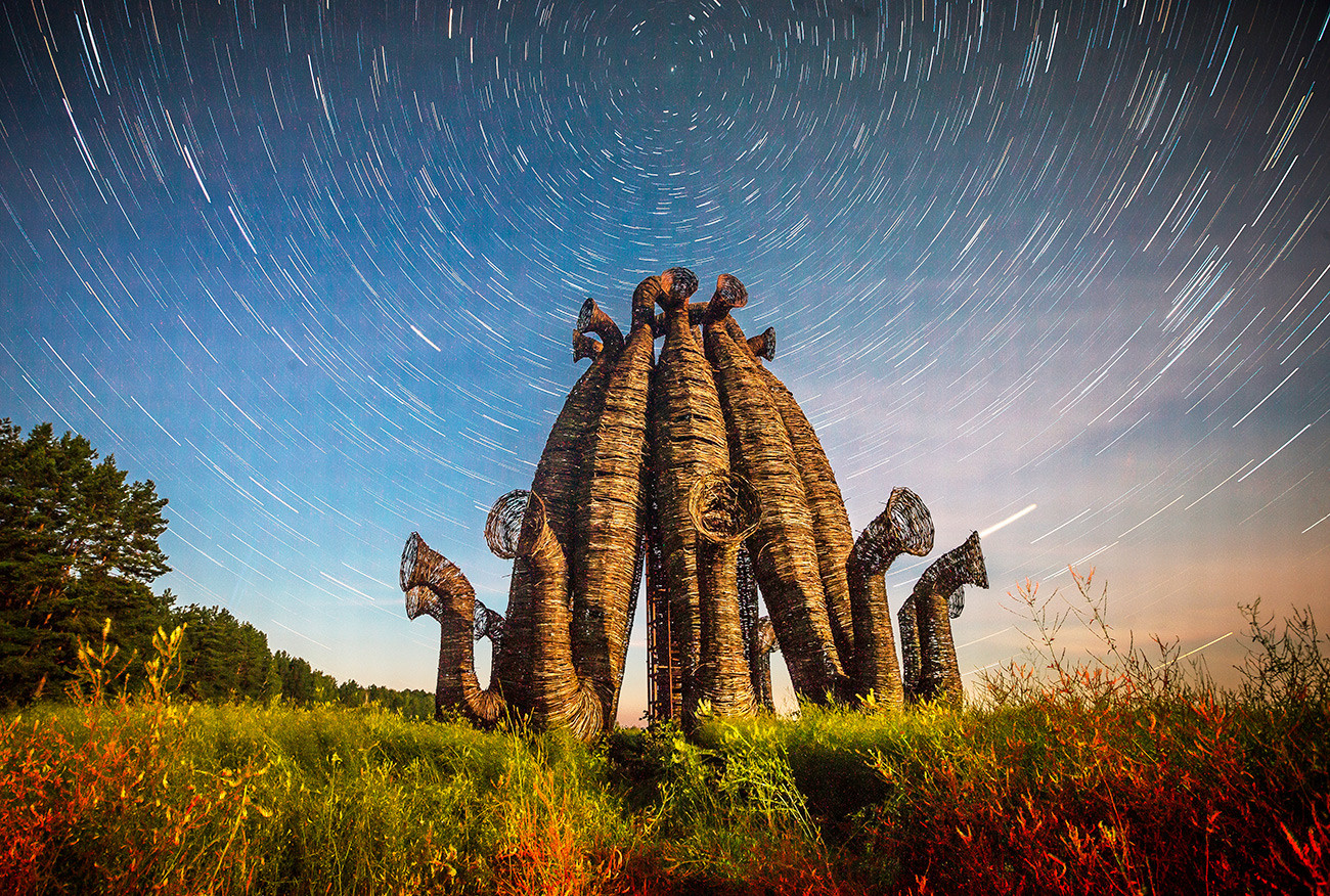 Дорога в парк Никола-Ленивец, Калужская область