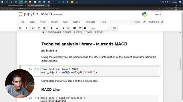 MACD EN PYTHON - TECHNICAL ANALYSIS LIBRARY