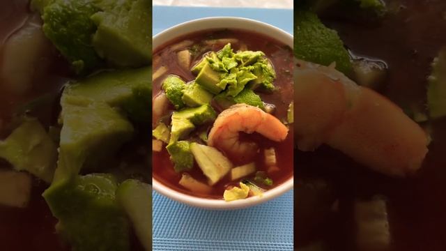 Мексиканская кактэлья  суп ?♥️??