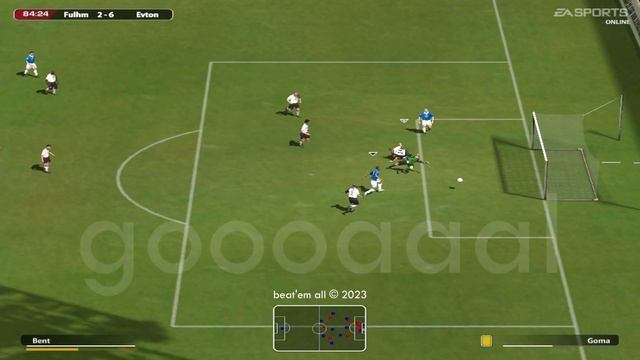Playing FIFA 2005 Online in 2023 - Do Re Mi Goal - Everton VS Fulham