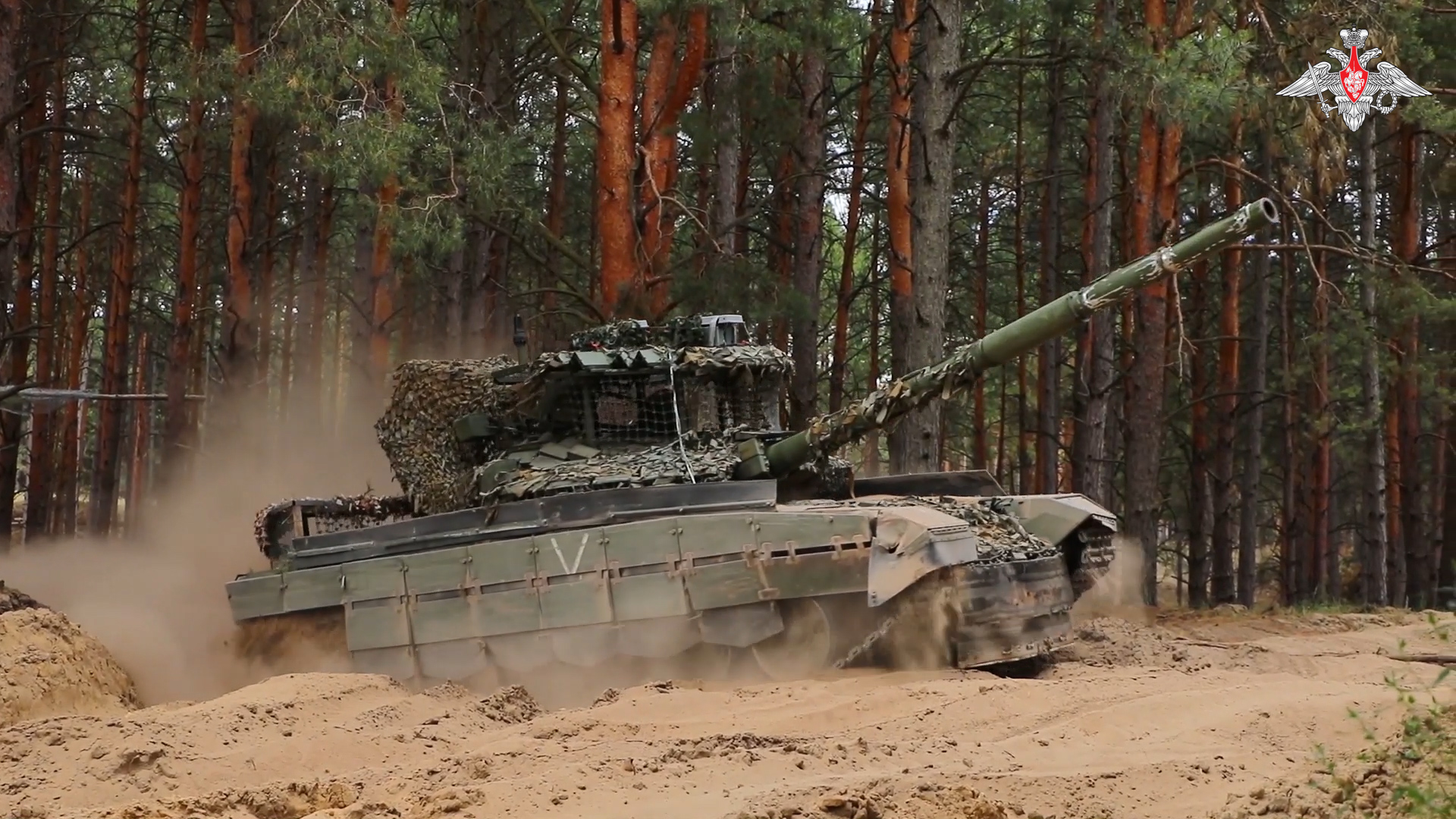 Боевая работа танкистов Т-72Б3М ГрВ «Днепр»