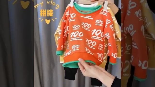 Новая весенне осенняя одежда для маленьких мальчиков и девочек детская футболка с принтом штаны 2