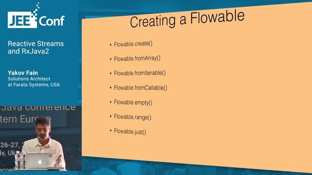 Reactive Streams and RxJava2 (Yakov Fain, Solutions Architect at Farata Systems)
