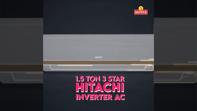 Hitachi 1.5 Ton 3 Star Inverter AC
