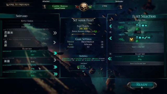 Battlefleet Gothic: Armada BETA - Ork Skirmish Lets Play - Part 2 Heroic