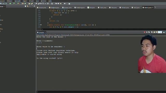 JAVA SEARCHING