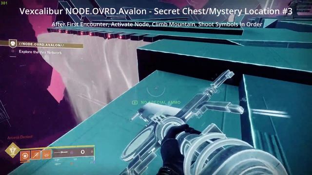 Secret Chests 1-4 in Vexcalibur Node.OVRD.Avalon Mission  Destiny 2