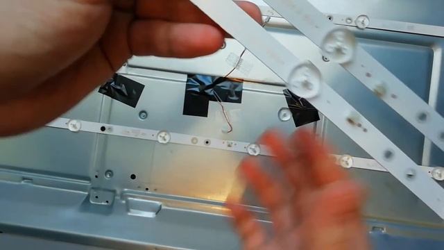 РЕМОНТ PHILIPS 32phs406260 замена планок подсветки