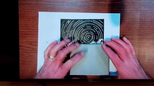 Printmaking #8 From Photo Or Imagination Square Format