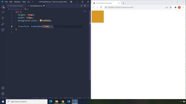 HTML-CSS Tutorial Lesson 42: CSS Transform Properties